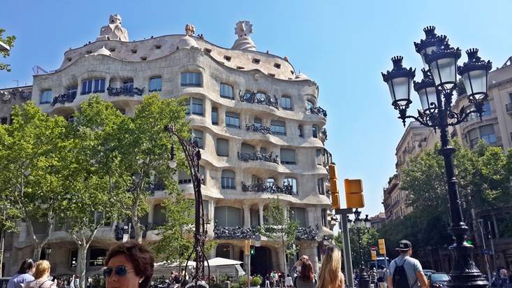 Barcelona Golden Quarter - La Pedrera from Antoni Gaudi