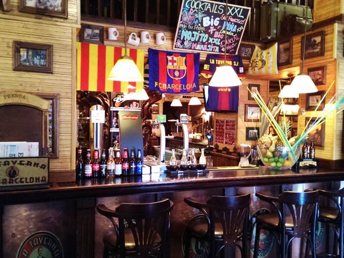 La taverna de Barcelona to watch Barcelona games