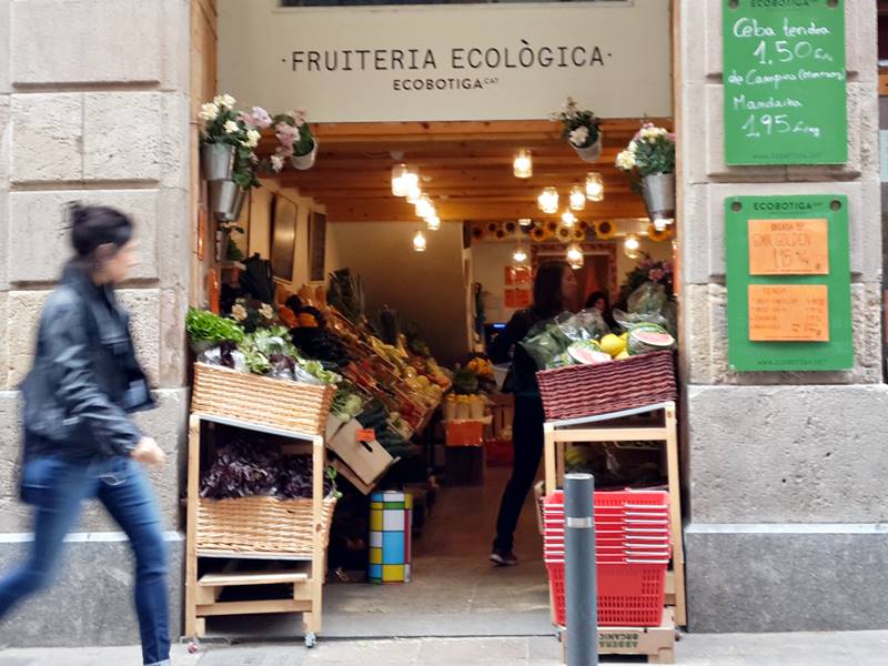 Organic shop in Barcelona