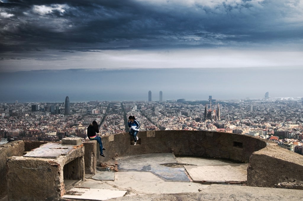 view from Carmel Bunkers in Barcelona