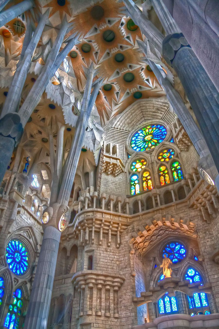 La Sagrada Familia by Antoni Gaudi in Barcelona